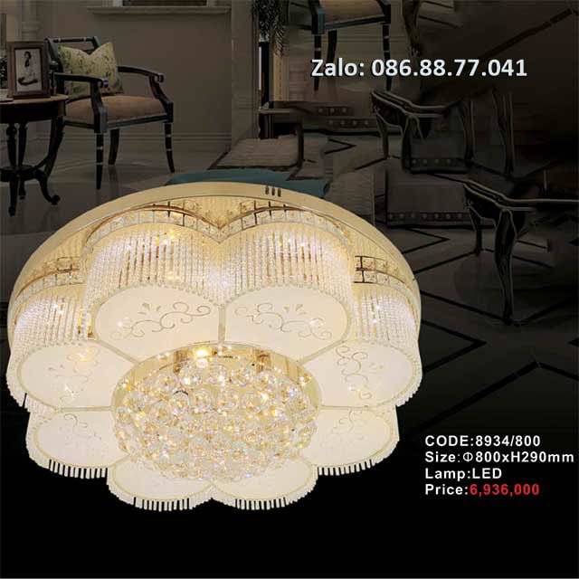 Đèn ốp trần pha lê 8934/800