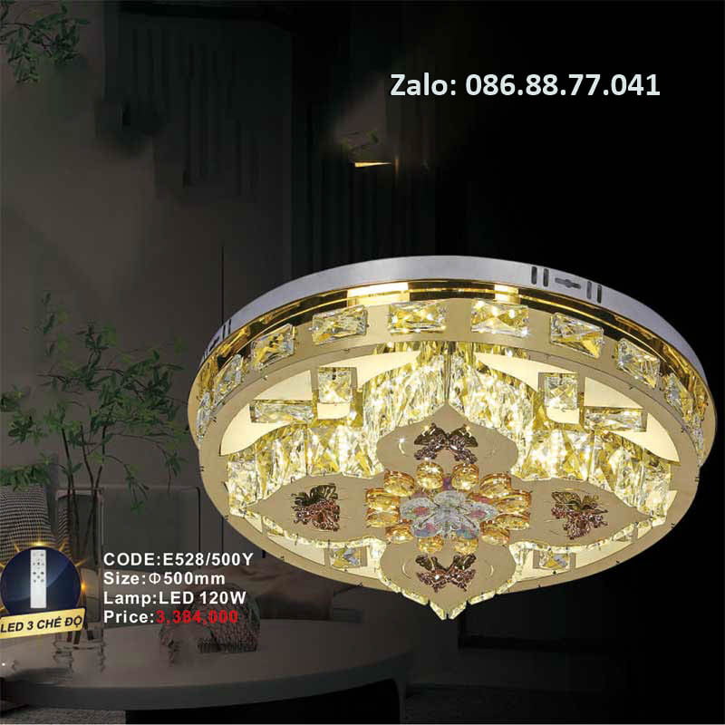 Đèn Mâm ốp trần E528/500Y