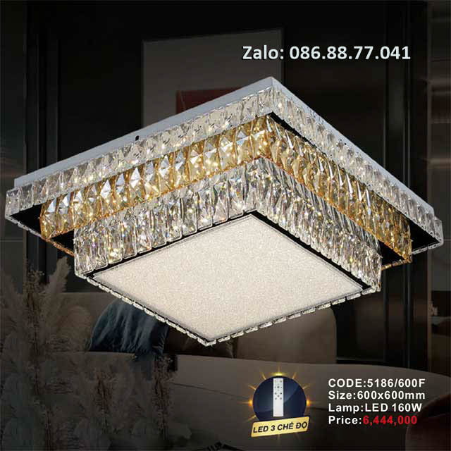 Đèn mâm Led ốp trần 5186/600F