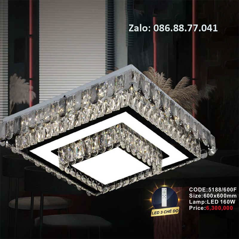 Đèn mâm Led ốp trần 5188/600F