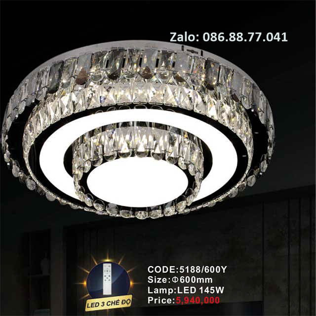 Đèn mâm Led ốp trần 5188/600Y