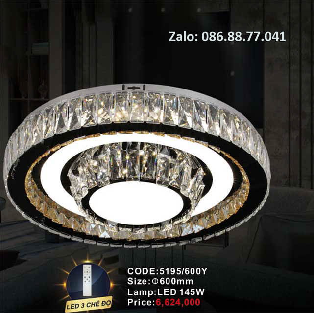 Đèn mâm Led ốp trần 5195/600Y