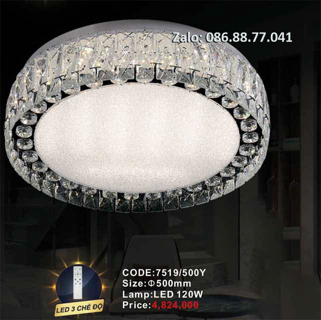Đèn mâm Led ốp trần 7519/500Y