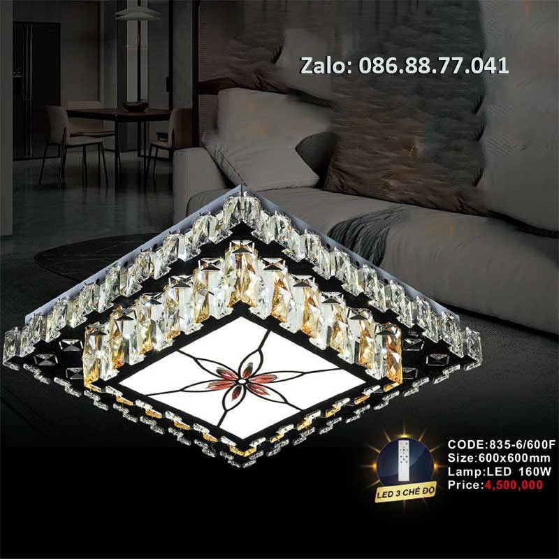 Đèn Led ốp trần 835-6/600F