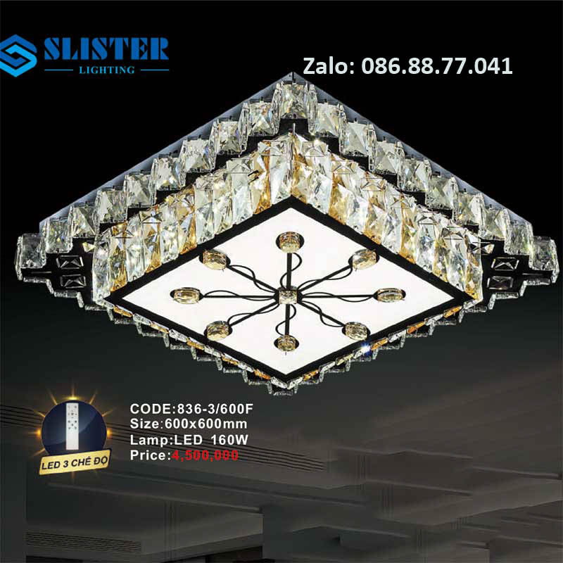 Đèn Led ốp trần 836-3/600F