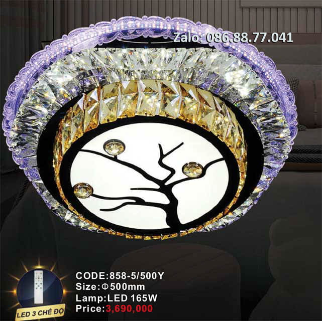 Đèn mâm Led ốp trần 858-5/500Y