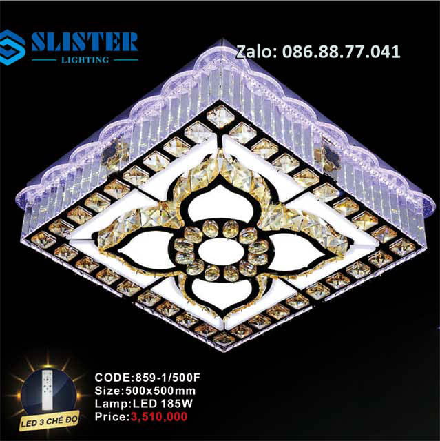 Đèn mâm Led ốp trần 859-1/500F
