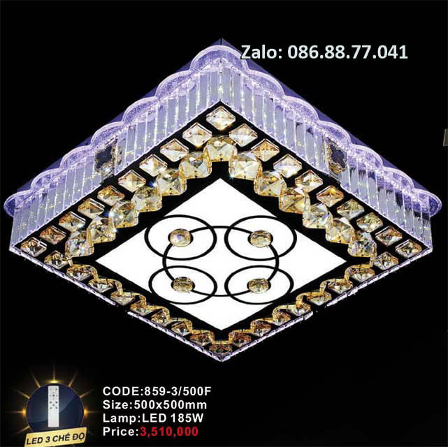 Đèn mâm Led ốp trần 859-3/500F