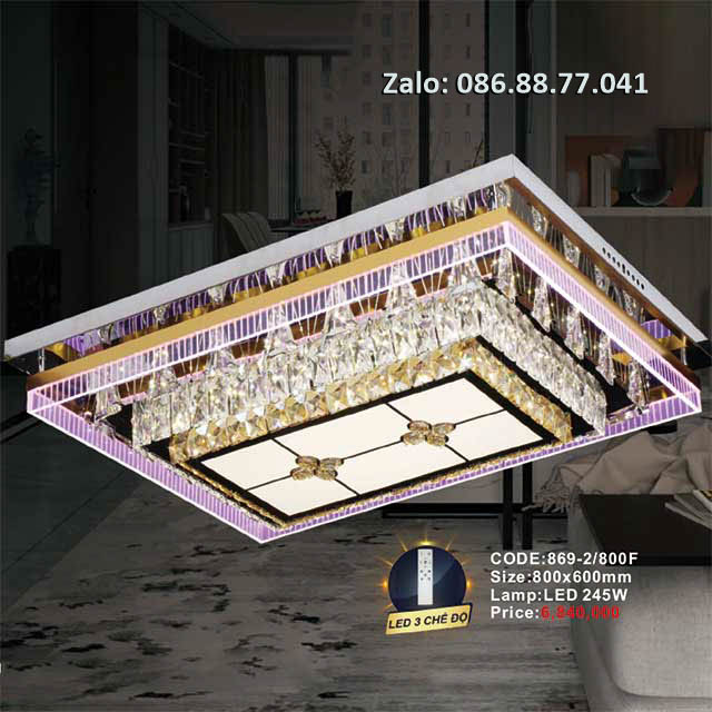 Đèn mâm Led ốp trần 869-2/800F