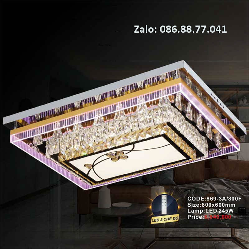 Đèn mâm Led ốp trần 869-3A/800F