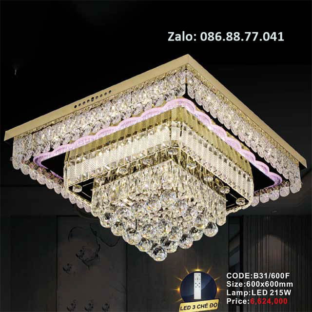 Đèn mâm Led ốp trần B31/600F 3 den-mam-led-op-tran-b31-600f