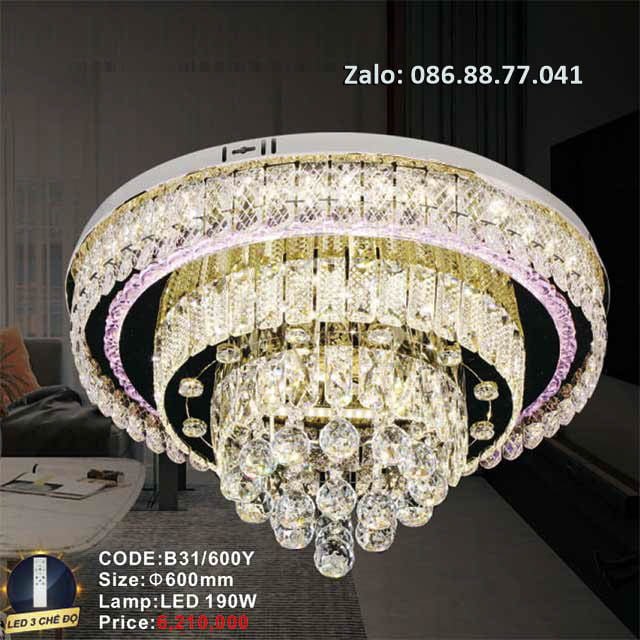 Đèn mâm Led ốp trần B31/600F 2 den-mam-led-op-tran-b31-600y