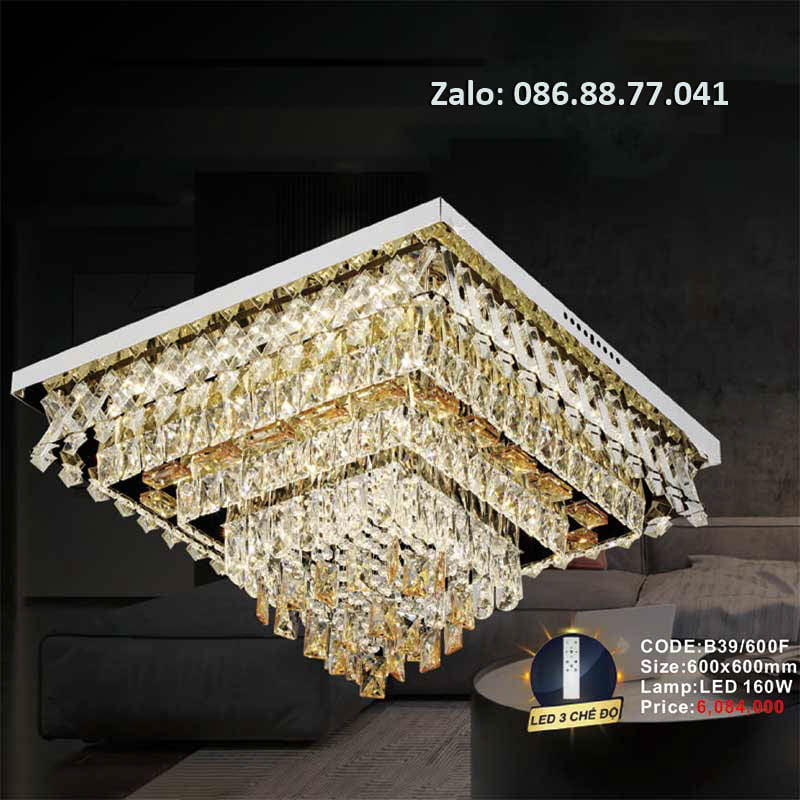 Đèn mâm Led ốp trần B39/600F 3 den-mam-led-op-tran-b39-600f