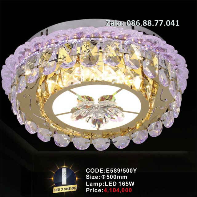 Đèn Led ốp trần E589/500F 2 den-led-op-tran-e589-500y