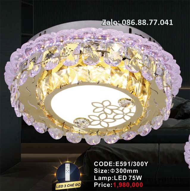 Đèn Led ốp trần E591/300F 2 den-led-op-tran-e591-300y