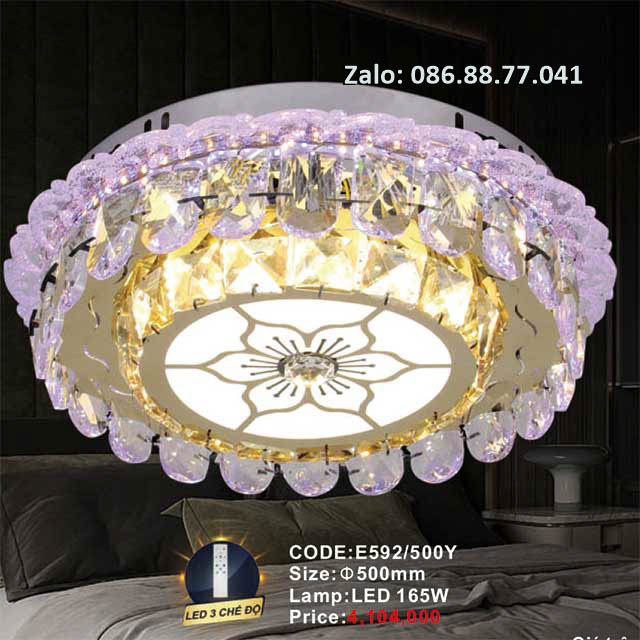 Đèn Led ốp trần E592/500F 2 den-led-op-tran-e592-500Y