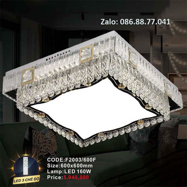 Đèn mâm Led ốp trần F2003/600F
