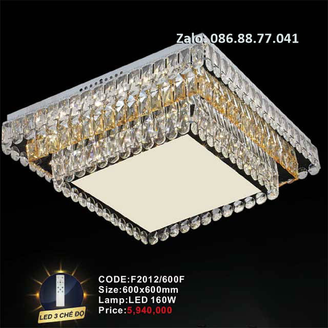 Đèn mâm Led ốp trần F8002/800F 2 den-mam-led-op-tran-f2012-600f