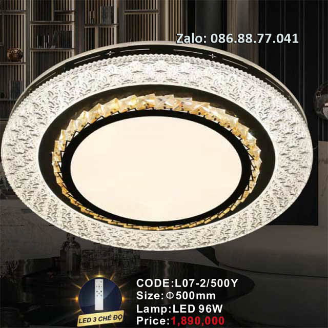 Đèn mâm Led ốp trần L07-2/500Y
