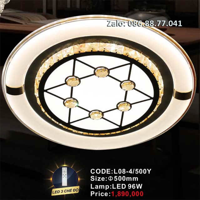 Đèn mâm Led ốp trần L08-4/500Y