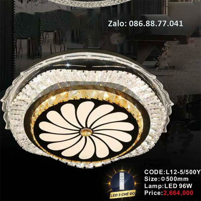 Đèn mâm Led ốp trần L12-5/500Y