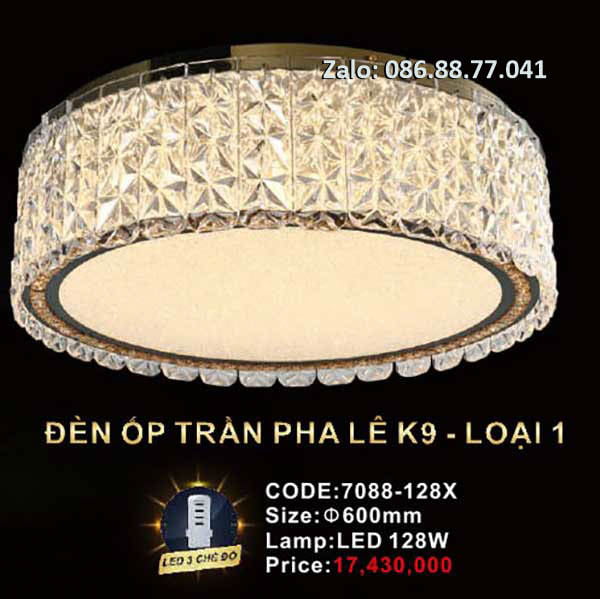 Đèn ốp trần pha lê 7088-128X 1 den-op-tran-pha-le-7088-128x