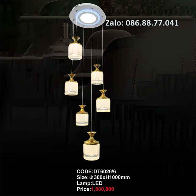 Đèn thả 6 bóng DT6026/6