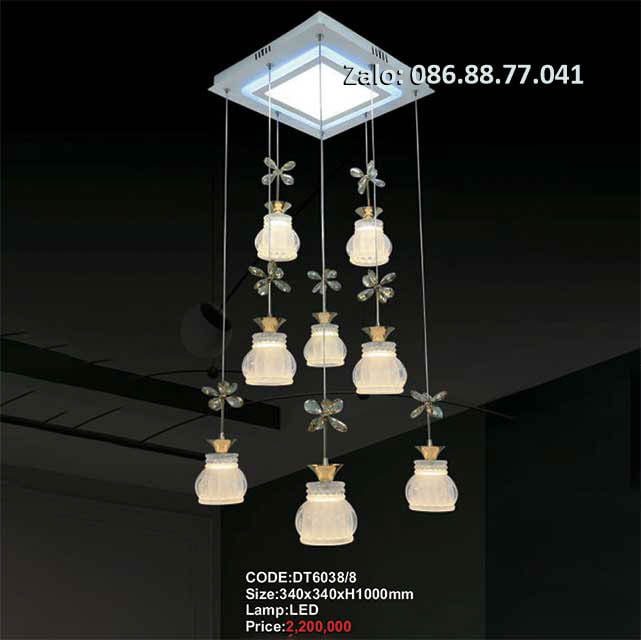 Đèn thả 8 bóng DT6038/8