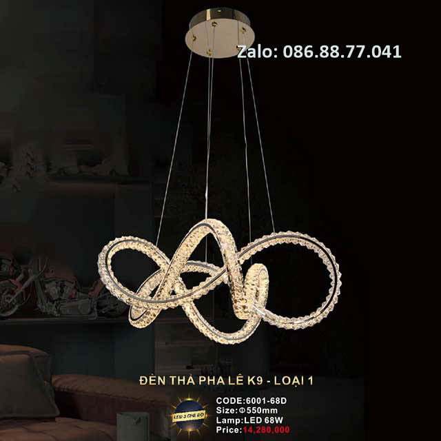Đèn thả pha lê K9 6002-72D 3 den-tha-pha-le-k9-6001-68d