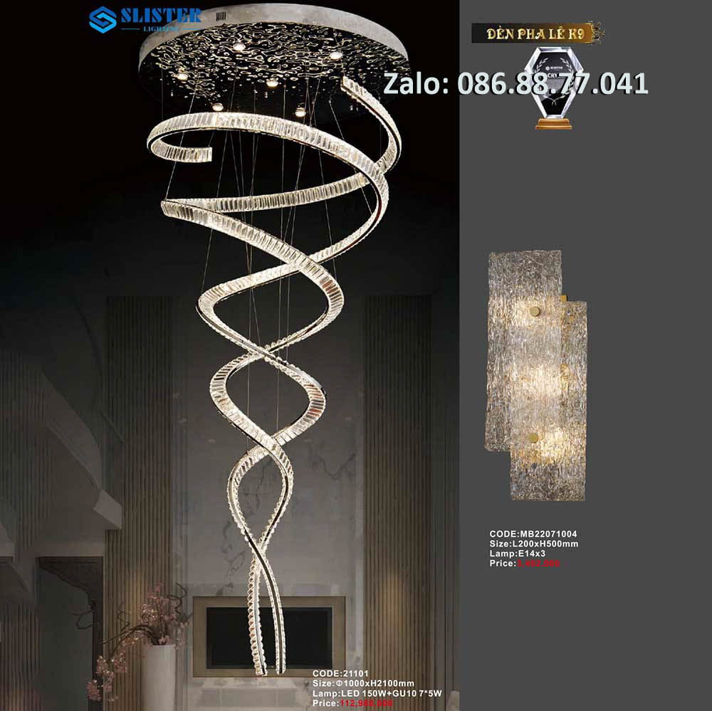 Đèn thả chùm pha lê 21101 1 den-tha-chum-pha-le-21101