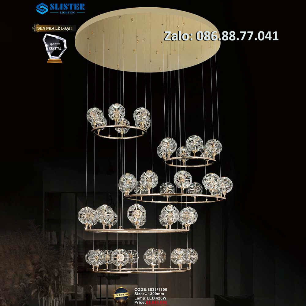 Đèn thả chùm pha lê 8833/1300 1 den-tha-chum-pha-le-8833-1300