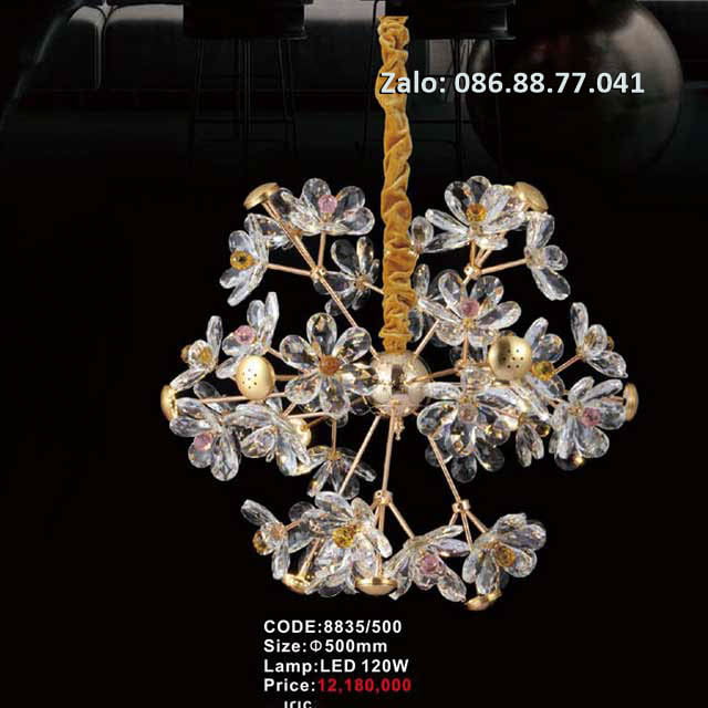 Đèn thả chùm pha lê 8833A/800 3 den-tha-chum-pha-le-8835-500