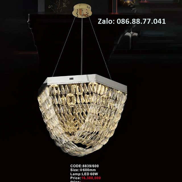 Đèn thả chùm pha lê 8839/600 1 den-tha-chum-pha-le-8839-600
