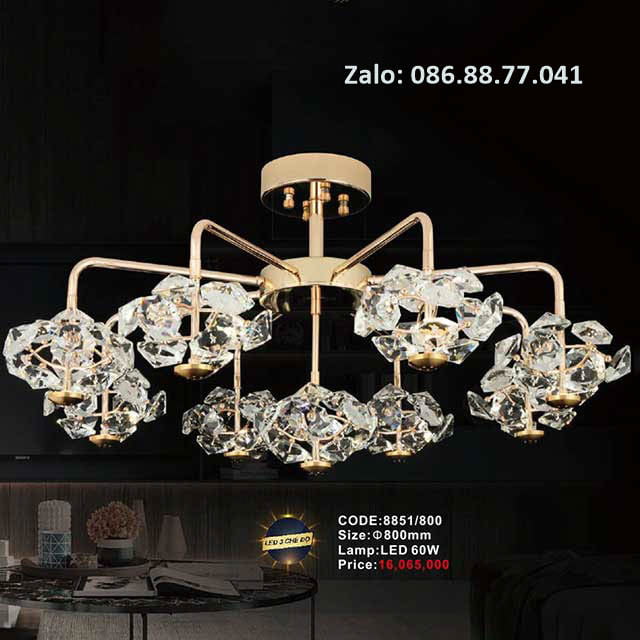 Đèn thả chùm pha lê 8851/800 1 den-tha-chum-pha-le-8851-800