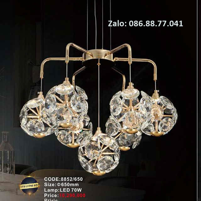 Đèn thả chùm pha lê 8851/1500*H2300 3 den-tha-chum-pha-le-8852-650
