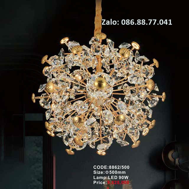 Đèn thả chùm pha lê 8861/500 2 den-tha-chum-pha-le-8862-500