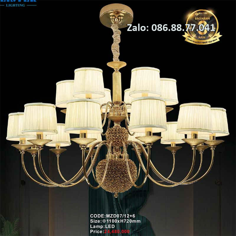 Đèn chùm trang trí MZD07/12+6