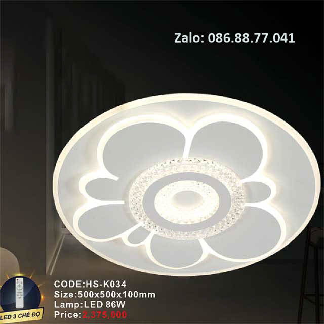 Đèn mâm ốp trần HS-K034
