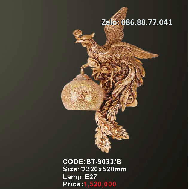 Đèn tường chim phụng 5219A 5219B 2 den-tuong-rong-bt-9033-B