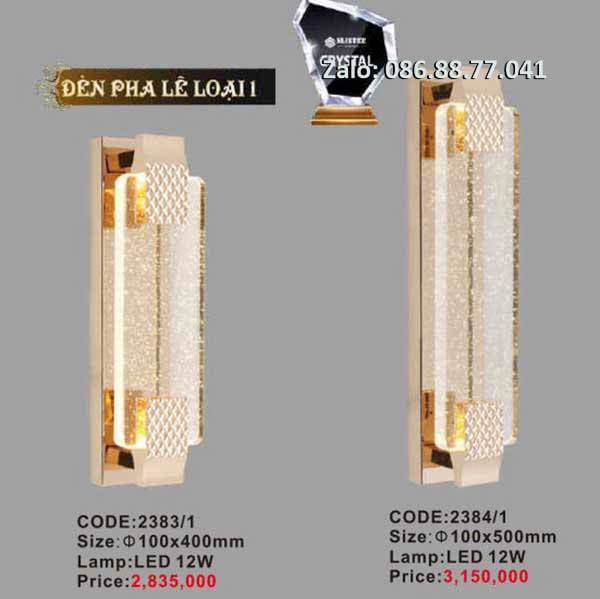 Đèn tường pha lê 2383/1 1 den-tuong-pha-le-2383-1