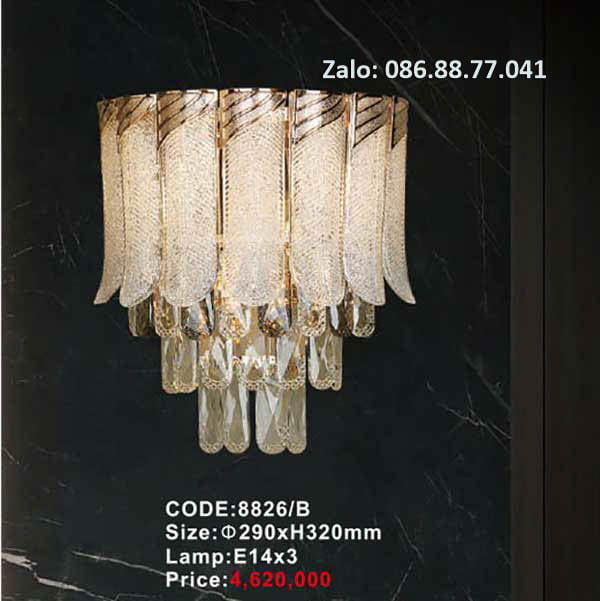 Đèn tường pha lê 8826/B 1 den-tuong-pha-le-8826-b