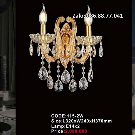 Đèn tường nến 302-1W 3 den-tuong-pha-le-nen-115-2w