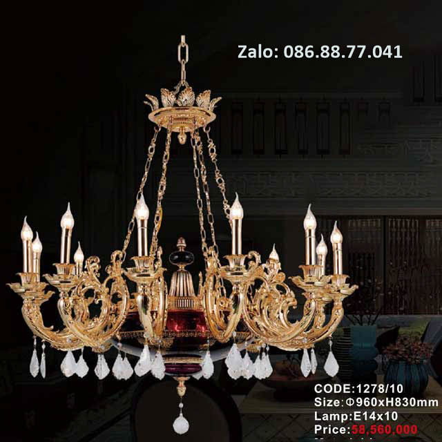 Đèn Chùm Đồng 1278/10 1 den-chum-dong-1278-10