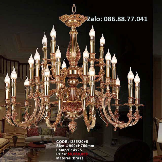Đèn Chùm Đồng 1286/16 2 den-chum-dong-1285-205