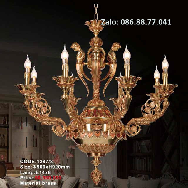 Đèn Chùm Đồng 1290/10 3 den-chum-dong-1287-8