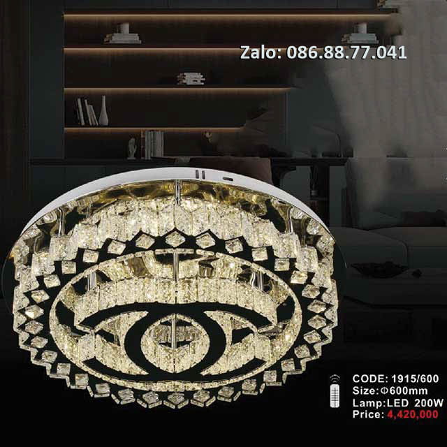 Đèn ốp trần kính 1915/600
