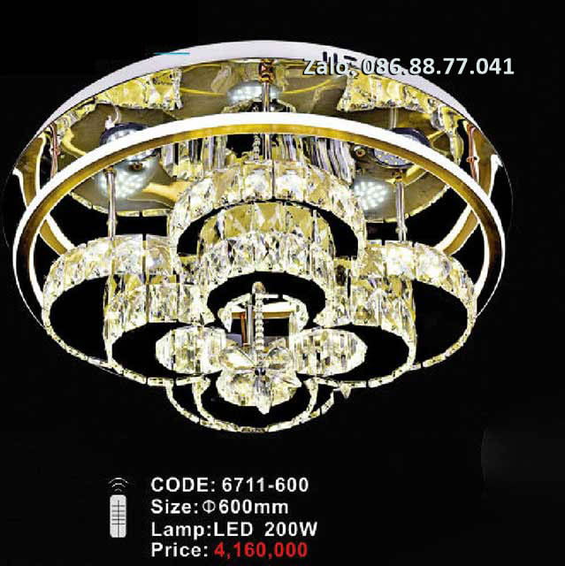 Đèn ốp trần kính 6711/600