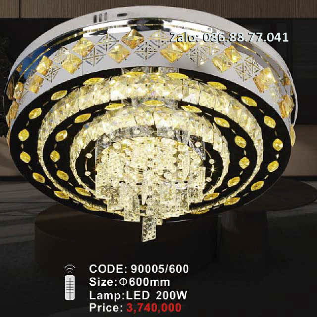 Đèn ốp trần kính 90003/600