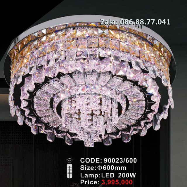 Đèn ốp trần kính 90023/600