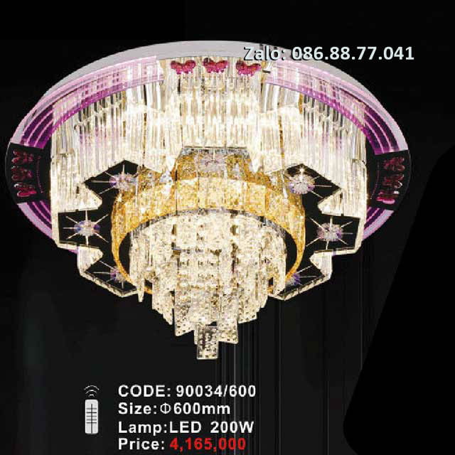 Đèn ốp trần kính 90034/600